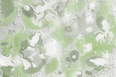 Yeşil mermer arka plan boya ile doku sıçramalarına