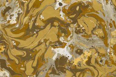 Mermer boya desenli altın soyut arkaplan