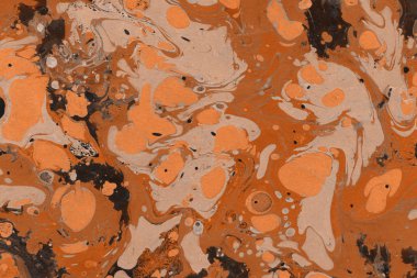 Turuncu mermer arka plan boya ile doku sıçramalarına