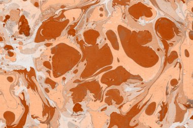 Turuncu mermer arka plan boya ile doku sıçramalarına