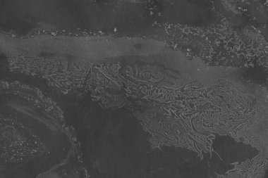 Gümüş arka plan mavi boya ile doku sıçramalarına