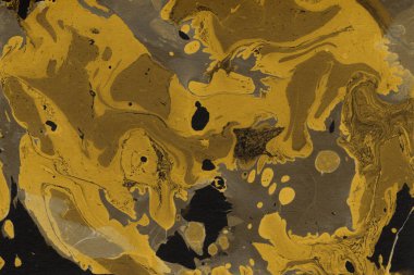 Mermer boya desenli altın soyut arkaplan