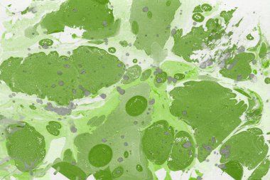 Yeşil mermer arka plan boya ile doku sıçramalarına