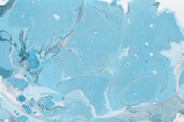 mavi arka plan boya ile doku sıçramalarına