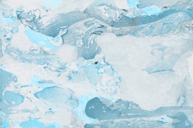 mavi arka plan boya ile doku sıçramalarına