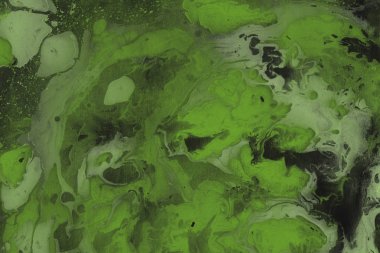 Yeşil mermer arka plan boya ile doku sıçramalarına