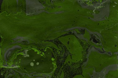 Yeşil mermer arka plan boya ile doku sıçramalarına