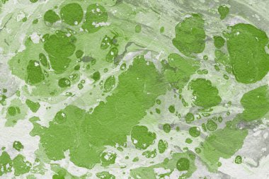 Yeşil mermer arka plan boya ile doku sıçramalarına