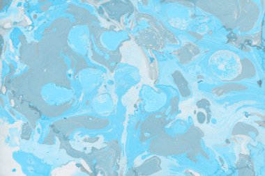 mavi arka plan boya ile doku sıçramalarına