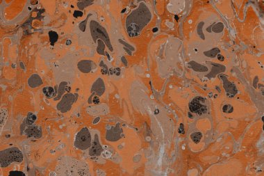 Turuncu mermer arka plan boya ile doku sıçramalarına