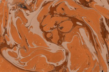 Turuncu mermer arka plan boya ile doku sıçramalarına