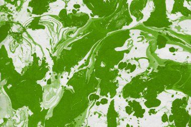Yeşil mermer arka plan boya ile doku sıçramalarına