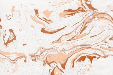 Turuncu mermer arka plan boya ile doku sıçramalarına