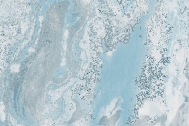 mavi arka plan boya ile doku sıçramalarına