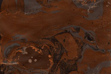 Turuncu mermer arka plan boya ile doku sıçramalarına