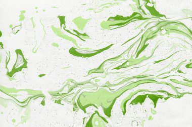 Yeşil mermer arka plan boya ile doku sıçramalarına
