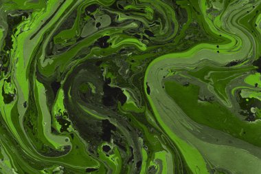 Yeşil mermer arka plan boya ile doku sıçramalarına