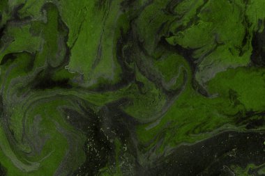 Yeşil mermer arka plan boya ile doku sıçramalarına