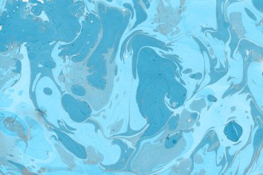 mavi arka plan boya ile doku sıçramalarına