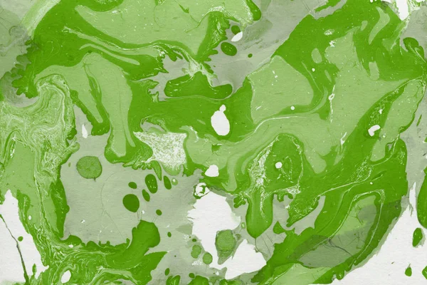 Зеленый Мраморный Фон Брызгами Краски Текстуры — стоковое фото