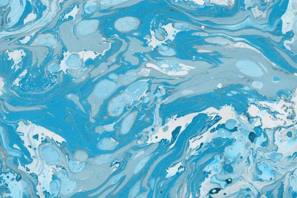 抽象的なブルーの背景塗装飛沫テクスチャ — ストック写真