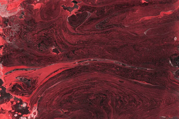 red Marble background with paint splashes texture