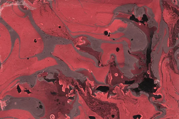 Fond Marbre Rouge Avec Texture Éclaboussures Peinture — Photo
