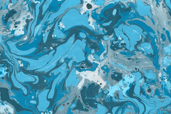 mavi arka plan boya ile doku sıçramalarına