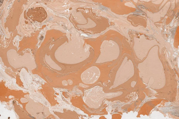 Orange Marble Background Paint Splashes Texture — Stock Photo, Image