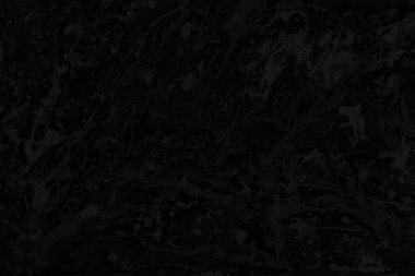 Siyah kağıt dokusu üzerinde gri akrilik boya ile. Kaotik soyut organik tasarım.