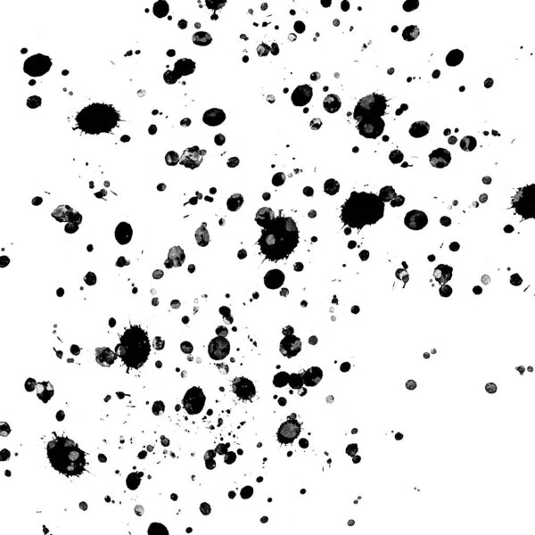 black paint splatters texture, abstract background