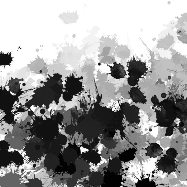 Black Paint Splatters Texture Abstract Background — Stock Photo, Image