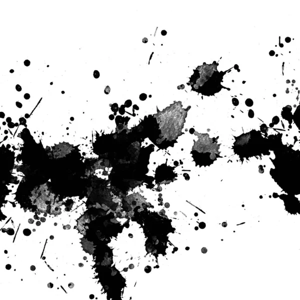 Black Paint Splatters Texture Abstract Background — Stock Photo, Image