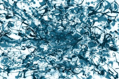 Kağıt dokusu üzerine akrilik boya. Kaotik soyut organik tasarım.