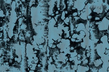 Kağıt dokusu üzerine akrilik boya. Kaotik soyut organik tasarım.