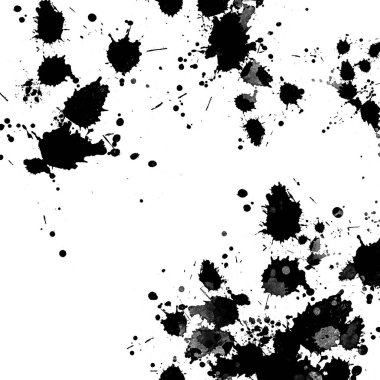 doku, arka plan siyah boya splatters