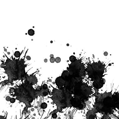 doku, arka plan siyah boya splatters