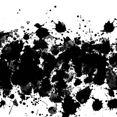 doku, arka plan siyah boya splatters