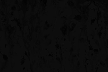 Siyah kağıt dokusu üzerinde gri akrilik boya ile. Kaotik soyut organik tasarım.