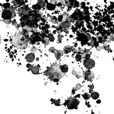 doku, arka plan siyah boya splatters