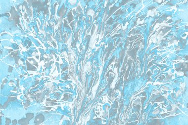 Kağıt dokusu üzerine akrilik boya. Kaotik soyut organik tasarım.