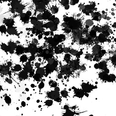 doku, arka plan siyah boya splatters