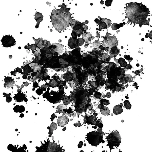 black paint splatters texture, abstract background