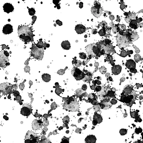 black paint splatters texture, abstract background