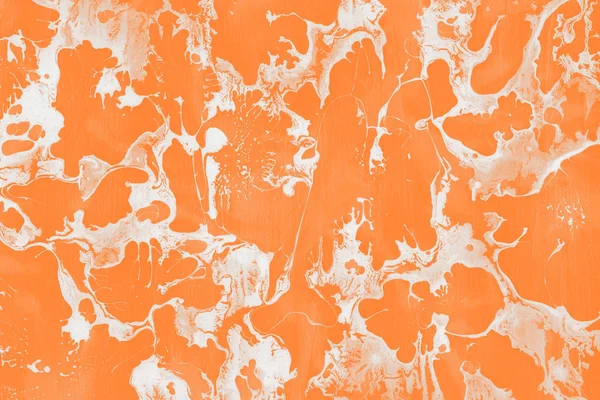 full frame image of orange abstract paint background