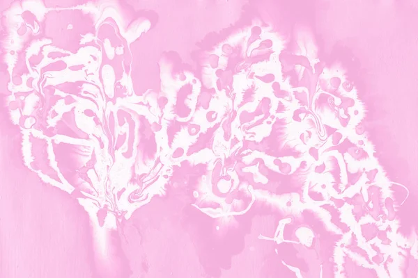 Textura Colorida Papel Tinta Mármol Rosa Diseño Orgánico Abstracto Caótico — Foto de Stock
