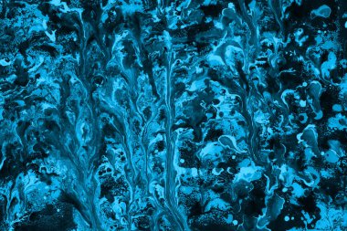 Kağıt dokusu üzerine akrilik boya. Kaotik soyut organik tasarım.