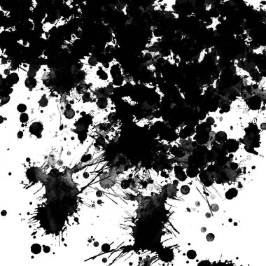 doku, arka plan siyah boya splatters