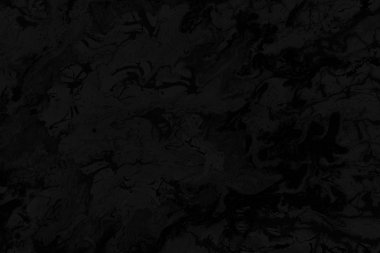 Siyah kağıt dokusu üzerinde gri akrilik boya ile. Kaotik soyut organik tasarım.