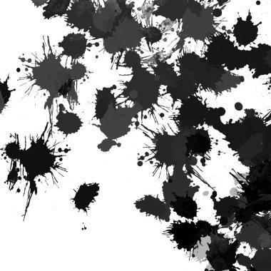 doku, arka plan siyah boya splatters